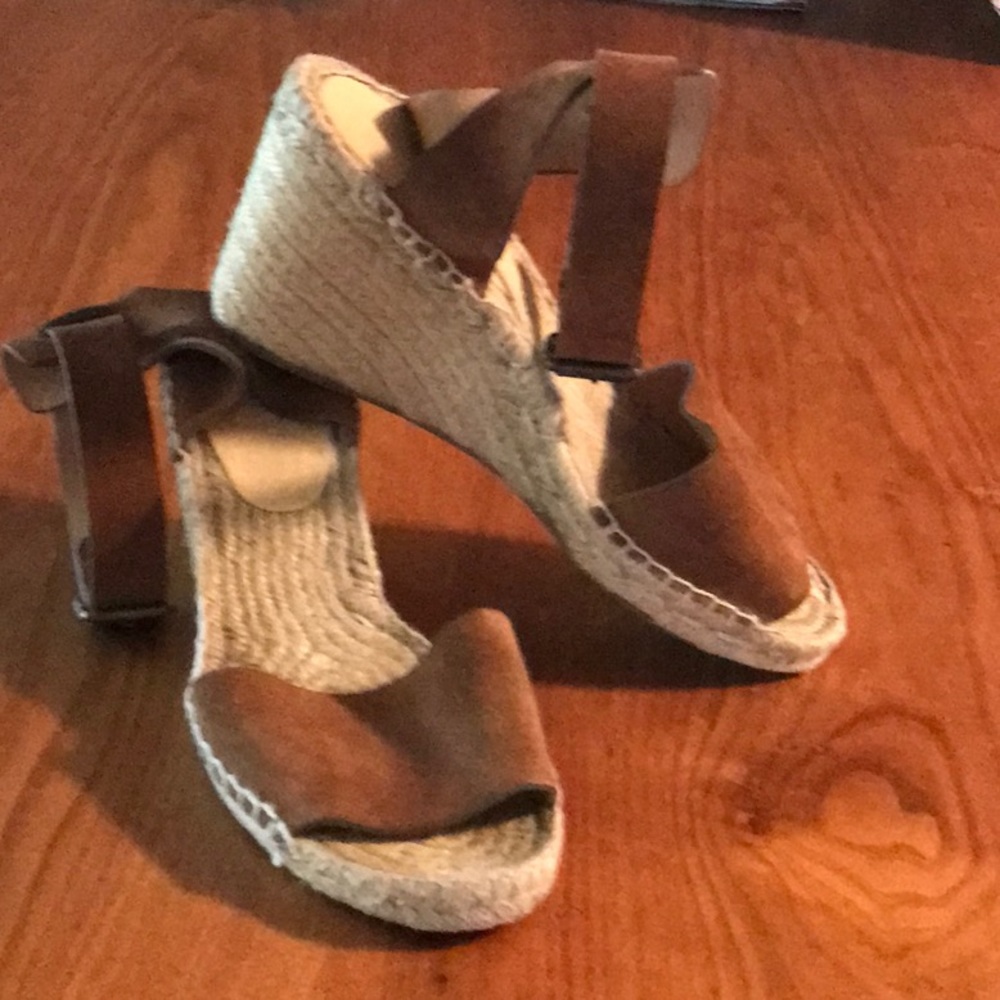 J. Crew Suede Wedge Sandals